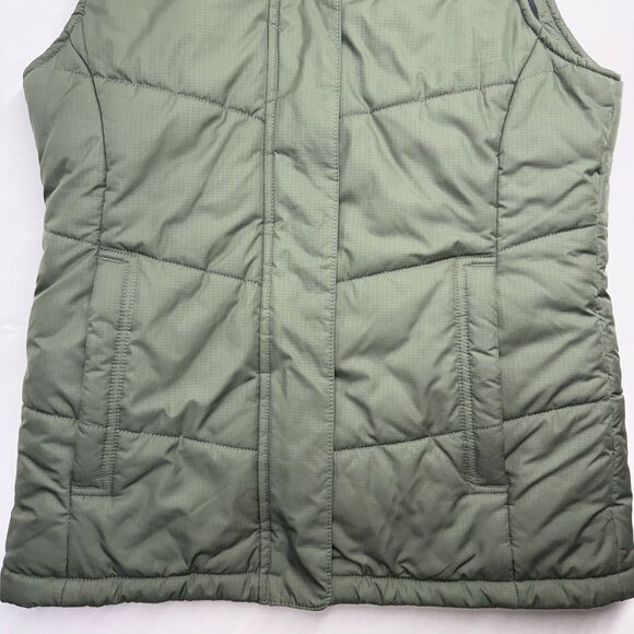 Columbia Horstman Glacier Full Zip Green Puffer Vest Women's XSmall Polyester - Picture 3 of 12